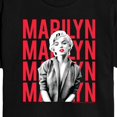 thumbnail image 3 of Marilyn Monroe - Stacked Name - Juniors Cropped Graphic T-Shirt, 3 of 5