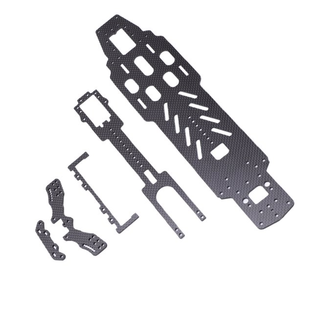 Kit de Actualización de Deriva ANGGREK Fibra de Carbono para Coche 3RACING D5S RC