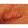 thumbnail image 4 of oneOone Cotton Poplin Orange Fabric Ethnic Bandhani Sewing Material Print Fabric By The Yard 42 Inch Wide, 4 of 4