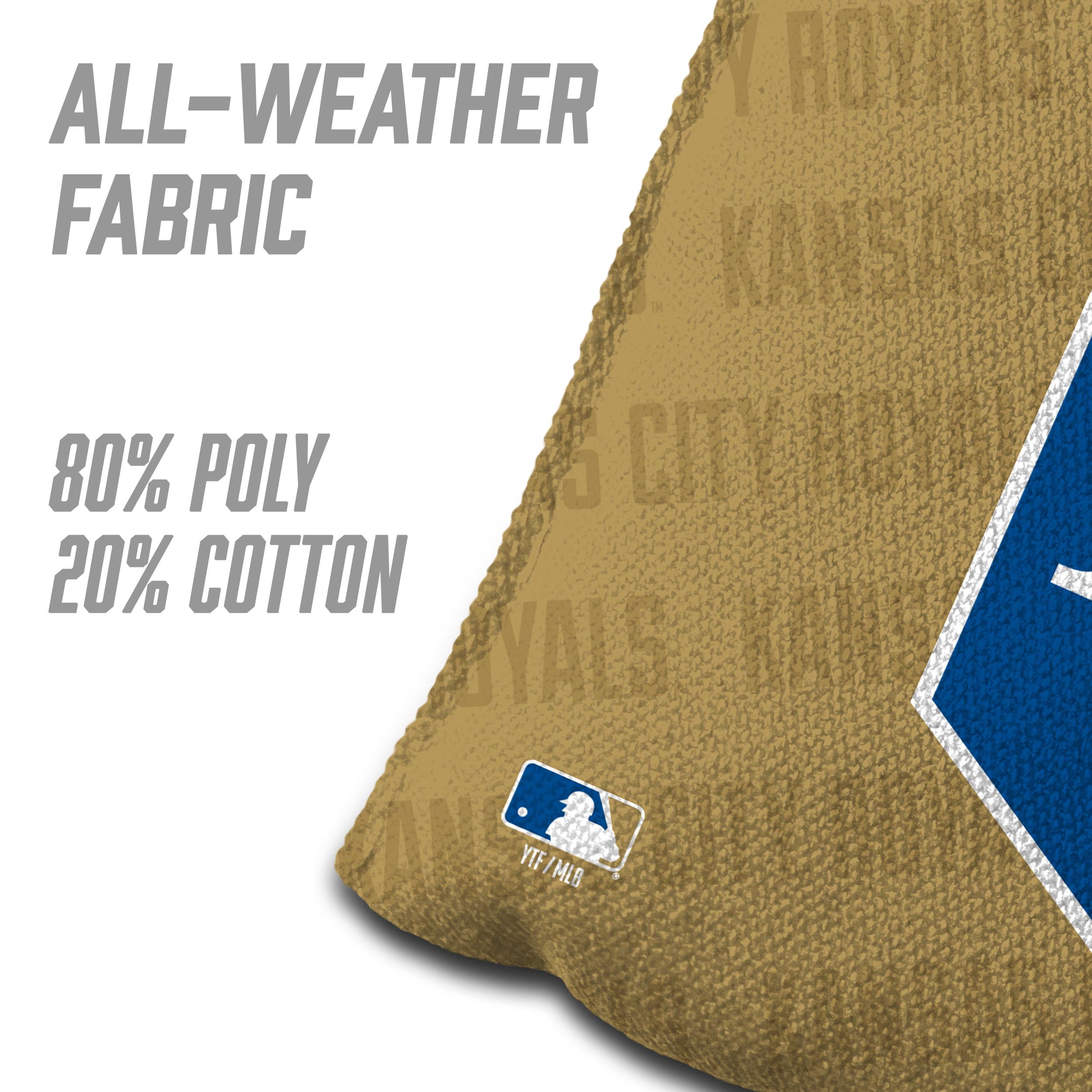 MLB Kansas City Royals Cornhole Bags - 4PK - Gold