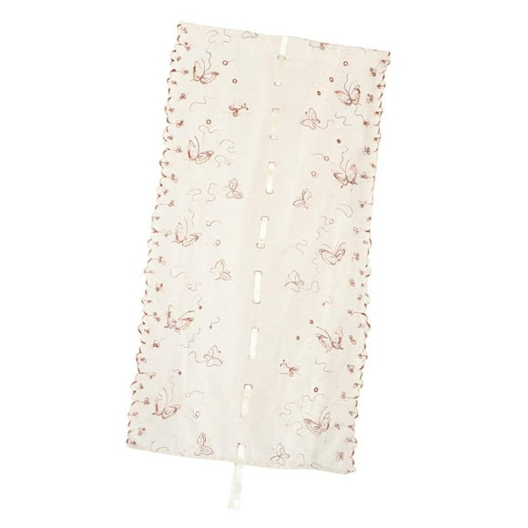 Cortina bordada para balcón, estor para ventana, tul de cocina Color_2-80x150cm