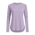thumbnail image 3 of Dresfit Sun Shirts Women Long Sleeve Quick Dry Rash Guard Summer 2026 Crew Neck Upf 50+ Lightweight Gym Tops Side Split Breathable Solid Shirts S, 3 of 5
