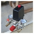 thumbnail image 3 of 1 Port Air Compressor Parts Bracket Regulator Wind Air Compressor Bracket With Gauge Pressure Switch 220 Safety Valve ,Long-Time Use, 3 of 7