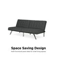 DHP Emily Convertible Tufted Futon Sofa, Gray Linen