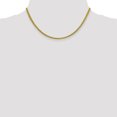 thumbnail image 2 of 14k Yellow Gold 16 Inch 3.45mm Wheat Chain Necklace Pendant Charm Spiga, 2 of 9