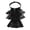 Black, variant on DPOIS Victorian Lace Jabot Neck Ruff Collar Mini Cape Costume Accessory