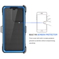 thumbnail image 2 of Ebizware Motorola Moto G Power 5G 2025 XT2515 Case with [Built-in Screen Protector] and Holster Belt Clip, Military Grade Heavy Duty Kickstand Phone Case Cover for Moto G Power 5G 2025 - Blue, 2 of 10