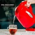 thumbnail image 6 of OVENTE Electric Kettle Hot Water Heater 1.7 Liter - BPA Free Fast Boiling Cordless Water Warmer - Auto Shut Off Instant Water Boiler for Coffee & Tea Pot - Red KP72R, 6 of 9
