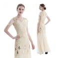 thumbnail image 5 of Vestido pequeño de banquete europeo y americano con lentejuelas y bordado hecho a mano, 5 of 5