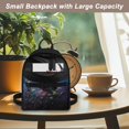 thumbnail image 5 of Eheartsgir Forest Owl Print Small Backpack, Mini Polyester Rucksack with Lots of Pockets, Zipper Closure for Women Hiking and Daily Travel, 5 of 8