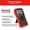 thumbnail image 3 of Digital Multimeter 6000 Counts Manual Frequency Temperature Voltage Ammeter AC DC DMM Capacitor ,High&Low Sensitivity, 3 of 4