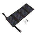 thumbnail image 1 of Panel solar plegable con puerto USB 5.5V 20W monocristalino de alta eficiencia IP65 impermeable para acampar al aire libre negro, 1 of 12