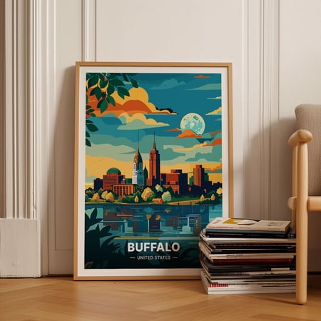 Buffalo Cityscape USA Travel Wall Decor