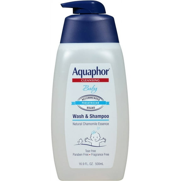 Aquaphor Baby Wash & Shampoo 16.9 oz (Pack of 2)