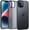 black, variant on Silicone Matte Case for iPhone 13/iPhone 14 (6.1") - Shockproof Anti-Scratch Anti-Fingerprint Cover, Frosted Translucent Back Military Standard Drop Protection Protective Case, Black