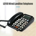 thumbnail image 4 of Desktop Desktop Wired Landline Telephone with Large Buttons Hands-free Calls Adjustable Screen Brightness BlackUS Telephone Line, 4 of 6