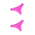 thumbnail image 2 of Minnieouse Bragas de tiro bajo Ropa interior de mujer Tanga Diseño de encaje Lavable Accesorio para citas Mano de obra fina Hollow-out Rose Red Rosa roja SG 2Conjunto, 2 of 6