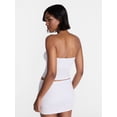 thumbnail image 3 of No Boundaries Sleepwear Tube Top and Skort Set from our Cloud Core Collection, 2 Piece, Women’s and Women’s Plus XXS-3X, 3 of 5