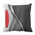 thumbnail image 1 of RYLABLUE Housse de Coussin Abstraite Rouge Moderne Noir 18x18 Pouces, 1 of 1