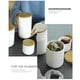thumbnail image 4 of Advancent Tarro de almacenamiento, duradero, ligero y portátil, práctico y práctico tarros de condimentos de cerámica Organizadores de utensilios de cocina blanco medio, 4 of 6
