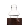 thumbnail image 2 of Sensethe Holder Glass Candlestick Tealight Candlestick Rack Stand Housewarming Gift with Wooden Base for Home Office, 2 of 8