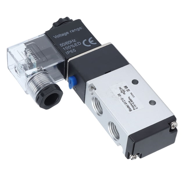 QIILU 2 Position 5 Ways Solenoid Valve, Fine Craftsmanship Electric Solenoid Valve For Robot Industry For Automatic Workshop For Device Industry