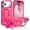 Hot Pink, variant on Magnetic for iPhone 17 Pro Max Case with Invisible Stand [Compatible with Magsafe] Translucent Matte Phone Case for 17 Pro Max Slim Kickstand Shockproof Women Men Cases Cover, Hot Pink