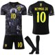 thumbnail image 1 of 2025-2026 Brazil Short Sleeve Football Shirt Kids Adult With Socks No.10 Neymar Jr, 1 of 2