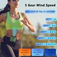 thumbnail image 4 of Portable Waist Fan Personal Belt Clip USB Powered Hanging Neck Fan For Outdoor Hiking Camping 5W, 4 of 6