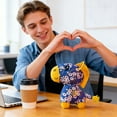 thumbnail image 5 of Chinese "Fu" Horse Plush Toy, Traditional Floral Print Stuffed Pony, 13cm 20cm Mini Desktop Decor, Lunar New Year Table Scatter Ornament, Feng Shui Zodiac Animal Figurine Gift, 5 of 5