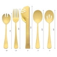 thumbnail image 2 of Unique Bargains Stainless Steel Flatware Cutlery Set for Kitchen Gold 10 Pcs, 2 of 6