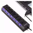 thumbnail image 1 of Hub USB de 7 puertos con luz indicadora para compatibilidad universal, 1 of 5