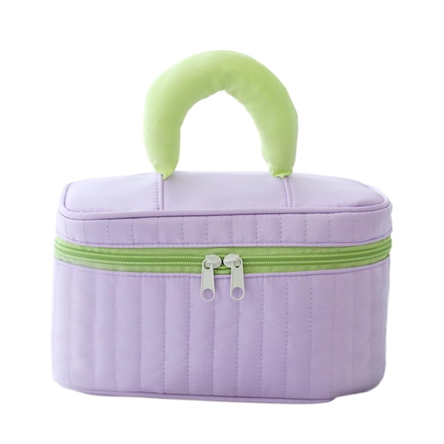 Bolsa de viaje para maquillaje, bolsa de cosméticos, bolsa de artículos de tocador para mujeres, organizador de maquillaje de gran capacidad, artículos esenciales para dormitorio