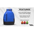 thumbnail image 2 of 6 Quick Zip Backpacks Set - Polyester, Unique features, Front Pocket, Vibrant - Blue, 2 of 5