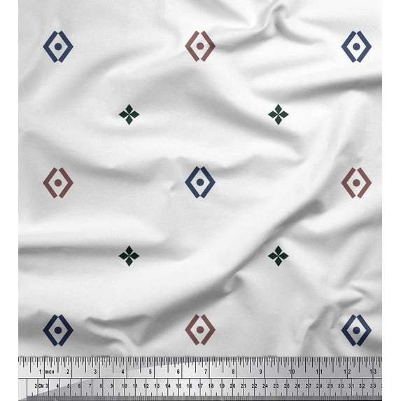 Soimoi Brown Velvet Fabric Butidar Jamdani Fabric Prints By Yard 58 Inch Wide