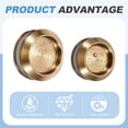 thumbnail image 6 of Uxcell Round Sliding Glass Door Handle 304 Stainless Steel Back-to-Back Rose Gold 2.7", 6 of 7