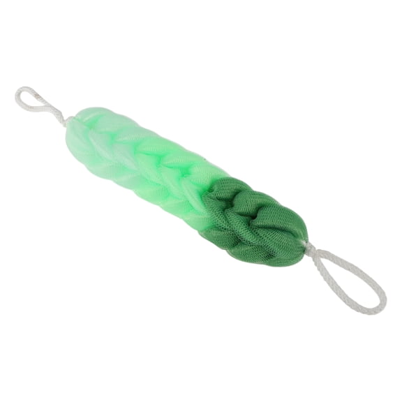 Unique Bargains Long Stretch Back Sponge for Shower 10.63"x2.36"x1.97" Green 1 Pc