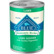 Blue Buffalo Homestyle Recipe Natural Adult Wet Dog Food,Lamb 12.5-oz can (Pack of 12)