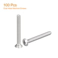 thumbnail image 3 of M4x40mm Oval Head Phillips Machine Screws, 100 Pack 304 Stainless Steel Slightly Raised Countersunk Head Screws, 3 of 5