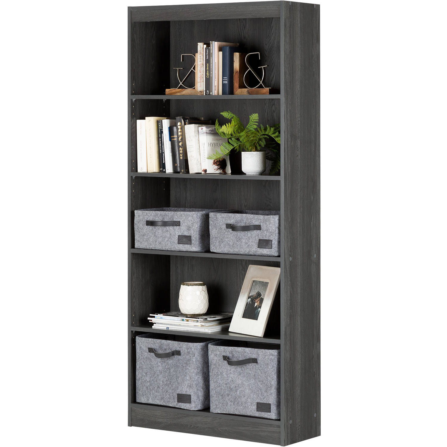 South Shore Smart Basics 5 Shelf 68 3 4 Bookcase Multiple Finishes