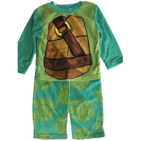 Boys Green Ninja Turtles 2 Pc Pajama Set 8-10