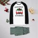 thumbnail image 2 of Pijamas de Navidad Para La Familia Trajes A Juego Hombres Papá Impreso Blusa O-Cuello Tops + Pantalones Conjunto de Navidad Odeerbi  ODB188676, 2 of 8