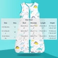 thumbnail image 4 of HAOTAGS Baby Sleep Sack (0-24 Months) Wearable Blanket for Babies 100% Cotton 2-Way Zipper Toddler Sleeping Bag Multicolor Size 6M, 4 of 10