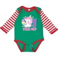 thumbnail image 3 of Inktastic 1 Year Old with Cute Unicorn Birthday Girls Long Sleeve Baby Bodysuit, 3 of 5