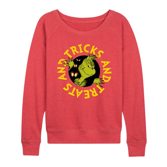 The Grinch - Tricks And Treats The Grinch - Women's Lightweight French Terry Pullover