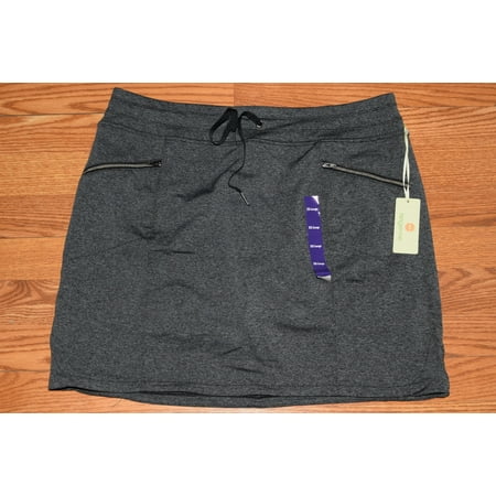 Womens Tangerine Active Charcoal Heather Gray Skort XXL