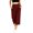 Wine, variant on Drovellove Women's Plus Size High Waisted Cropped Wide Leg Yoga Pants - Casual Loose Trousers with Pockets, Soft Stretchy Everyday Wear for Lounging, Travel, or Relaxed Office