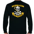 thumbnail image 2 of Jolly Rogers VF-103 Double Sided Long Sleeve Fear The Bones Design Poly Blend-Small, 2 of 3