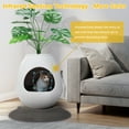 thumbnail image 5 of Jaxpety Large Smart Plant Litter Box with Deodorization System, Artificial Plants,5 Cat Litter Bags,Light,Cat Litter Mat,Scoop,White, 5 of 8