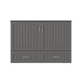 thumbnail image 2 of AFI Elena Full Solid Wood Murphy Bed Chest with Drawer & Charger, Grey, 2 of 8